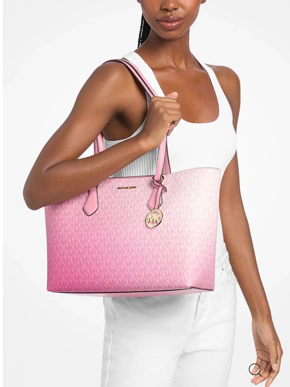 MICHAEL KORS  Sheila Large Ombré Signature Logo Tote Bag